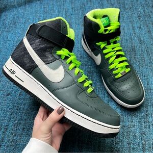 Nike Air Force 1 High '07 Vintage Green Mortar Sneakers Men's Size 11.5 Shoes